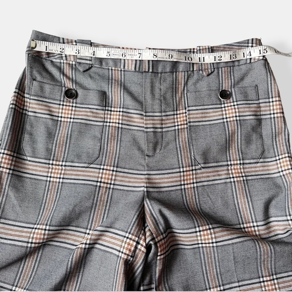 Melissa Paige Academia Plaid Wide Leg Pants Size Small - Picture 11 of 13